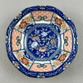 Vintage Hand Painted Octagonal Japanese Floral Rice Soup Bowl 5.25”